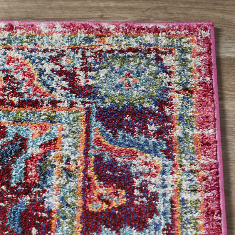 Aliyah Square Pink Area Rug & Reviews AllModern